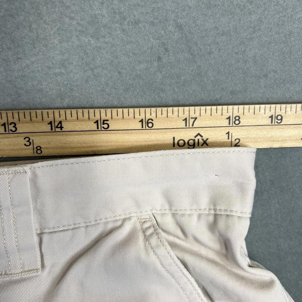 Croft & Barrow Cargo Shorts Mens 36 Cream 8" Inseam Utility Pocket Cotton - Picture 4 of 5